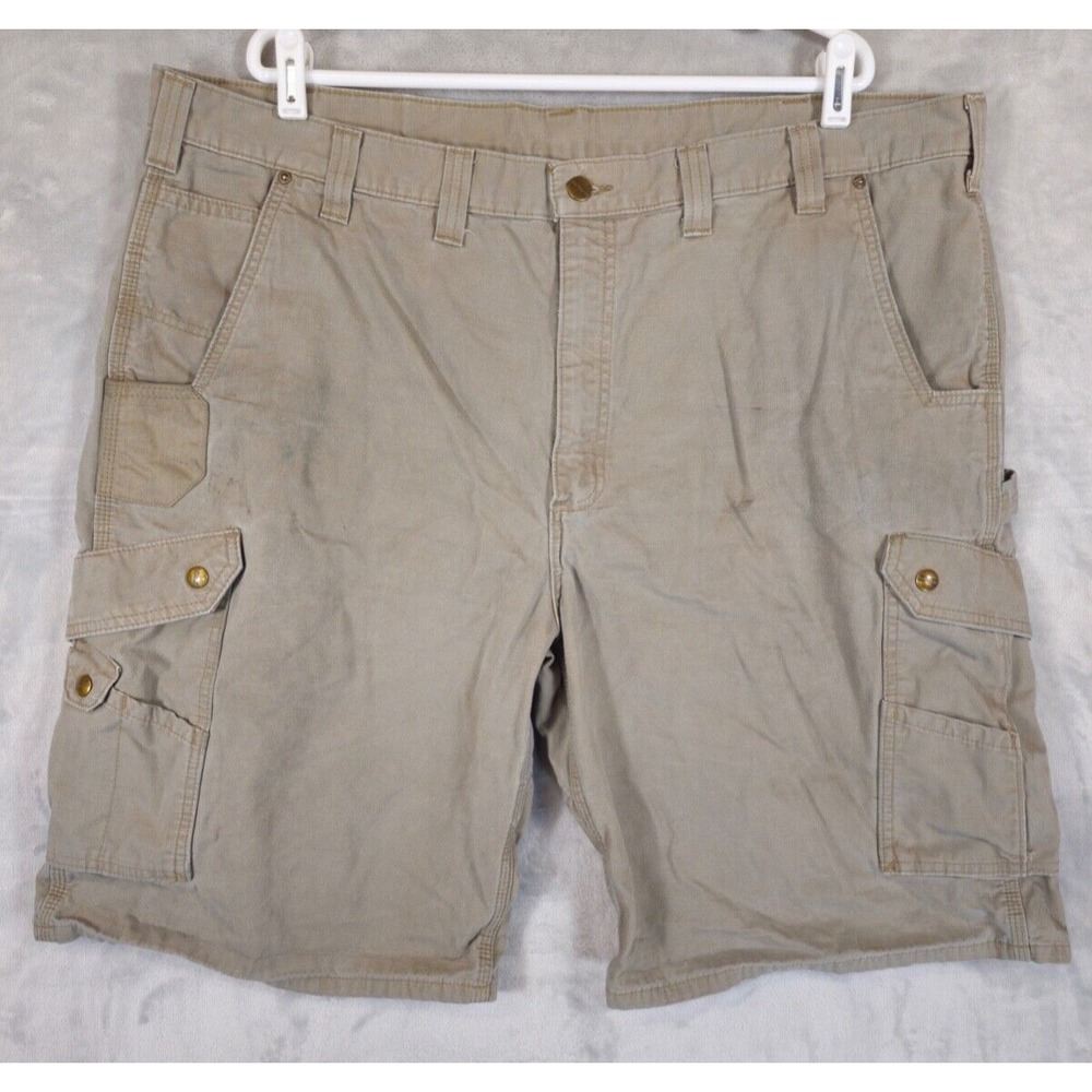 Carhartt Ripstop Cargo Work Shorts Men's Size 44 Desert Relaxed Fit Outdoor B357